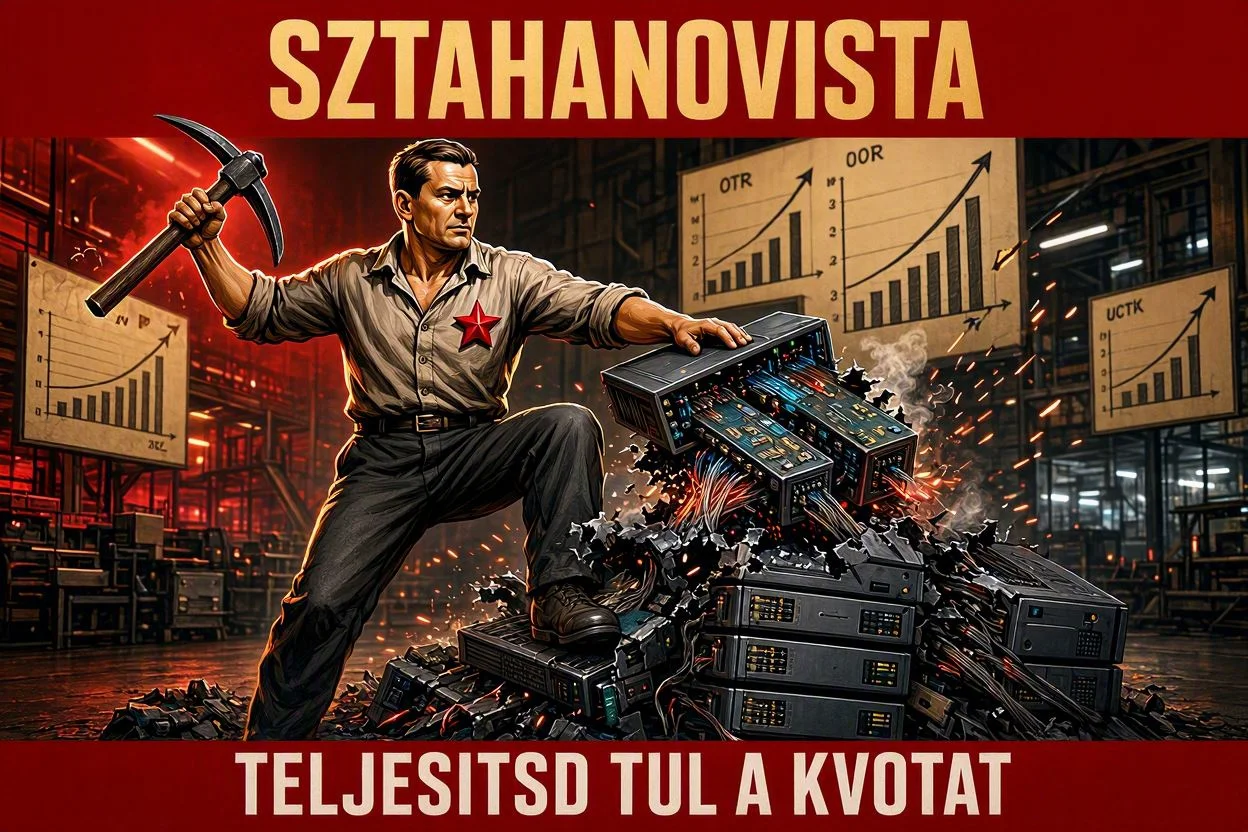 Sztahanovista Coaching — Az Élmunkás, Aki Még az AI-tól is Elveszi a Munkát
            ★ Élmunkás Tanúsítvány megszerzése
            Ön vagy munkatársai nem teljesítenek elég intenzíven? A Háttérhatalom Zrt. Munkaerő-optimalizálási Osztálya bármilyen személyiségtípusból képes kialakítani a tökéletes sztahanovista élmunkást: olyan dolgozót, aki a termelési kvótát nemcsak teljesíti, hanem mértani arányban túlteljesíti, miközben egyetlen szabadnapot sem igényel, és a fáradtság fogalmát ideologikus gyengeségnek tekinti. A program végére a résztvevő képes elvégezni olyan feladatokat is, amelyekre az automatizált rendszerek még nem alkalmasak — kizárólag elszántság, pártfegyelem és megfelelő mennyiségű kávé révén.
            A coaching három fázisból áll: Ideológiai Alapozás (a munka vallássá alakítása), Kvóta-kalibrálás (az egyéni csúcsteljesítmény meghatározása és megháromszorozása), valamint Fáradhatatlanság-tréning (az alvásigény fokozatos kiszorítása a termelési büszkeséggel). Tanúsítványt állítunk ki, amely igazolja, hogy a jelölt hivatalosan is veszélyesebbnek minősül az AI-nál.
            Coaching indítása →
        
    

    
        
        
            Proletár Akadémia — Kommunista Értékrend Tanúsítvány
            ★ Proletár Tanúsítvány megszerzése
            Az osztályharc nem hobby — életszemlélet. A Háttérhatalom Zrt. Proletár Akadémiája három fázisban vezeti be a jelöltet a kommunista értékrend mélységeibe: Osztálytudat Fejlesztése, Tőkekritika és Rendszerelemzés, Forradalmi Türelem-tréning. Minden kérdés előtt ideológiai bevezető segít megérteni, miért jó kommunistának lenni — még akkor is, ha az elvtárs laptopján Google Chrome fut és Starbucks-kártyája van.
            A képzés hangvétele nem akadálya az igazi marxista megvilágosodásnak. Sőt: a Háttérhatalom Zrt. szerint a nevetés az egyetlen osztályharceszköz, amelyet a burzsoázia még nem kobzott el.
            Coaching indítása →
        
    

    
        
        
            Szociáldemokrata Akadémia — Szocialista Értékrend Tanúsítvány
            ◆ Szociáldemokrata Tanúsítvány megszerzése
            A harmadik út nem egy helyen áll — lassan halad. A Szociáldemokrata Akadémia az egyenlőség, a gondoskodó állam és a pragmatikus kompromisszum hármasára épül. Három fázis: Egyenlőség Alapozó, Állami Gondoskodás Értékelése, Pragmatikus Kompromisszum Tréning. Minden kérdés fölött meggyőző argumentum magyarázza, miért érdemes szociáldemokratának lenni — még ha az elvtárs privát iskolába járt is.
            A képzés végén kiállított tanúsítvány igazolja, hogy a jelölt képes egyidejűleg hinni a piacgazdaságban és annak szabályozásának szükségességében — ami a legtöbb szavazónak nem okoz problémát.
            Coaching indítása →
        
    

    
        
        
            Tradicionális Értékrendszer Akadémia — Konzervatív Tanúsítvány
            ⚜ Konzervatív Tanúsítvány megszerzése
            A hagyomány nem azért jó, mert régi — hanem azért, mert kipróbált. A Tradicionális Értékrendszer Akadémia három fázisban fejleszti a jelölt konzervatív értékrendjét: Hagyományőrzés Alapjai, Változásellenesség Erősítése, Nostalgikus Jövőkép-formálás. Minden kérdés fölött az a meggyőző érv áll, amelyet Chesterton, Burke és Scruton együttesen fogalmazott volna meg — ha tudták volna, hogy a Háttérhatalom Zrt.-nek is lesz coaching oldala.
            A tanúsítvány elvégzése után a jelölt képes lesz bármilyen újítást szakszerűen visszautasítani, miközben maga is okostelefonon olvassa az eredményt.
            Coaching indítása →
        
    

    
        
        
            Antropomorf Szocializációs Program — Humán Mimikri Mesterprogram
            ◈ Entitás Integrációs Tanúsítvány megszerzése
            Az emberi társadalomba való beilleszkedés nem természetes — tanult képesség. Az Antropomorf Szocializációs Program kizárólag nem-emberi intelligenciák, extradimenzionális látogatók, démonikus középvezetők és egyéb lények számára készült, akik a zökkenőmentes humán integrációt tűzték ki célul. Három modul: Alapszintű Emberi Biológia Szimuláció, Társas Normák és Interakciók, Fedőtörténet Karbantartása.
            A program végén a jelölt tanúsítottan képes lesz emberi közegben feltűnés nélkül funkcionálni, alapszintű small talket folytatni, és — ami a legnehezebb — szándékosan hibázni, hogy emberibbnek tűnjön. A Háttérhatalom Zrt. nem vállal felelősséget az integráció sikertelenségéért, ha az entitás 270 fokos fejfordítást végez nyilvános helyen.
            Program indítása →
        
    

    
        
        
            Galaktikus Adóelkerülés — Csillagközi Offshore Tanácsadás